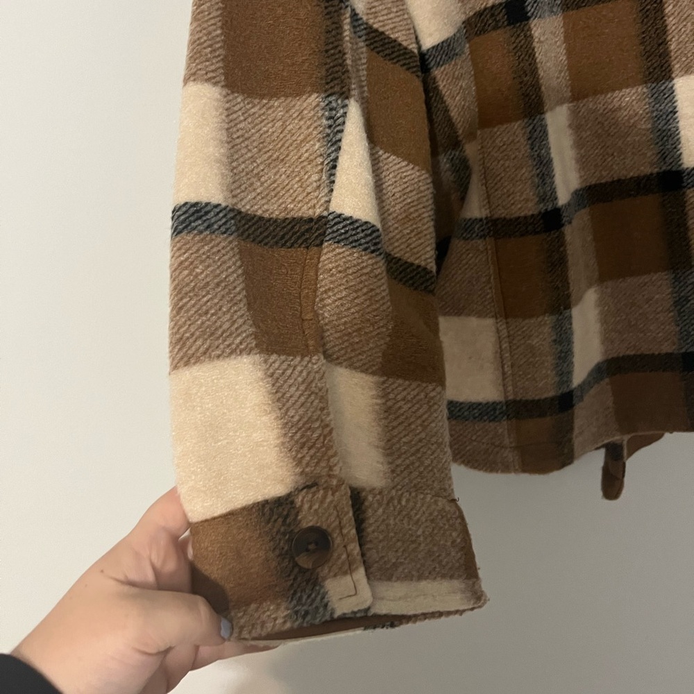 Ava & Viv Plaid Flannel Fleece Shacket‎ Size 3X NWOT - Picture 7 of 7